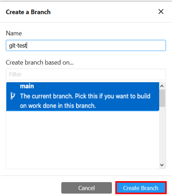 Make a new branch